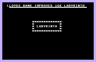 Labyrinth (ICPUG) Title Screenshot
