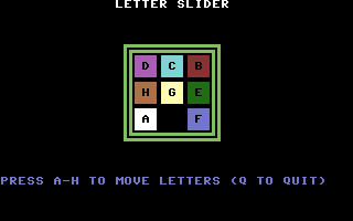 Letter Slider Screenshot
