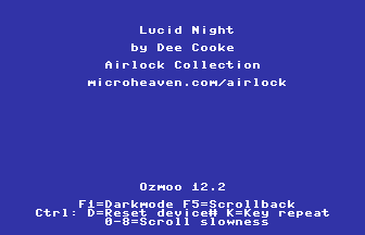 Lucid Night Title Screenshot