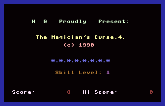 Magician's Curse 4 Title Screenshot