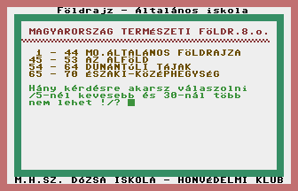 Magyarország Természeti Földrajza 8. osztály Title Screenshot