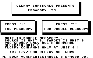 Megacopy 1551 Screenshot