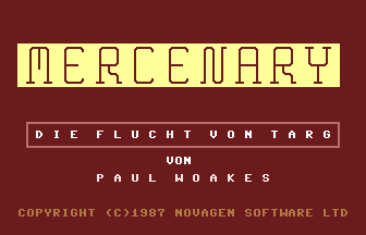 Mercenary Kompendium-Ausgabe Title Screenshot