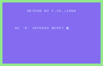Meteor (Basic) Title Screenshot