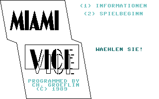 Miami Vice (EDV) Title Screenshot