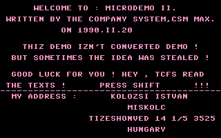 Microdemo II Screenshot #1
