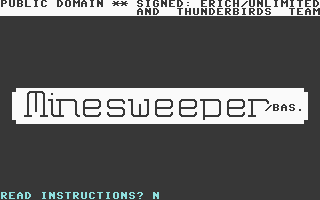 Minesweeper/Bas Title Screenshot