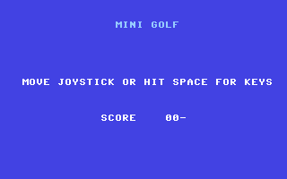 Mini Golf Title Screenshot
