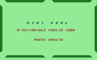 Mini Pool Title Screenshot