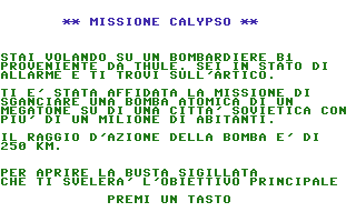 Missione Calypso Title Screenshot