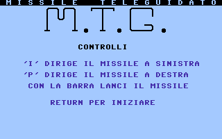 M.T.G. Title Screenshot