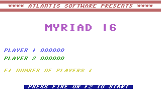 Myriad Title Screenshot