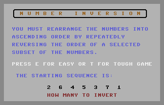 Number Inversion Screenshot