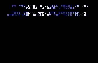 Pacmania (TCFS) Title Screenshot
