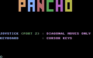 Pancho (Byte Games 17) Title Screenshot