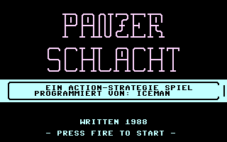 Panzerschlacht Title Screenshot