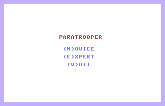 Paratrooper (Compute!) Title Screenshot