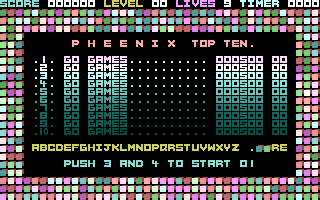 Pheenix (Go Games 31) Title Screenshot