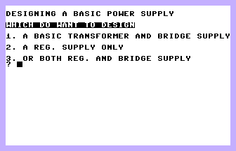Power Supply Title Screenshot