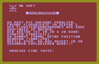 Raumkommando Title Screenshot