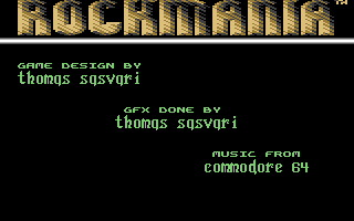 Rockmania Title Screenshot