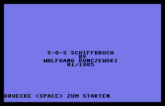 S-O-S Schiffbruch Title Screenshot