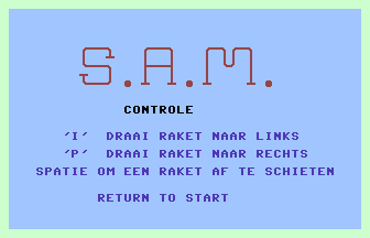 S.A.M. (Dutch) Title Screenshot