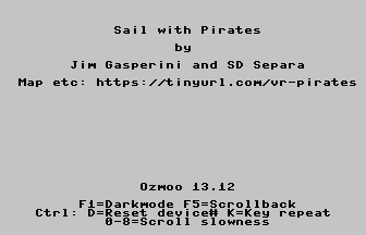Sail with Pirates Title Screenshot