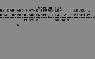 Sargon II III Title Screenshot