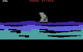 Shark Attack PETSCII Screenshot