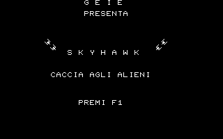Skyhawk (C16/MSX 36) Title Screenshot