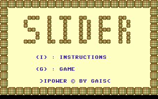 Slider (Basic) Title Screenshot