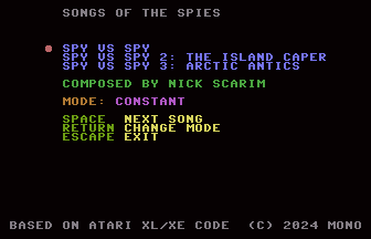 Songs Of The Spies Screenshot