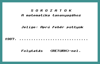Sorozatok+ Title Screenshot