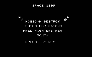 Space 1999 (Byte Games 31) Title Screenshot