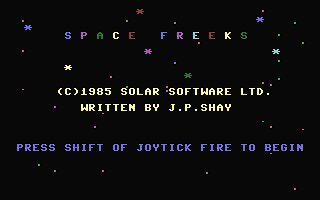 Space Freeks Title Screenshot