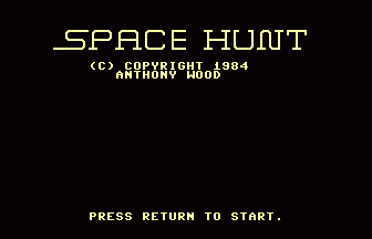 Space Hunt Title Screenshot