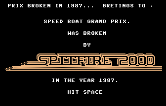 Speedboat Grand Prix (SCS) Title Screenshot