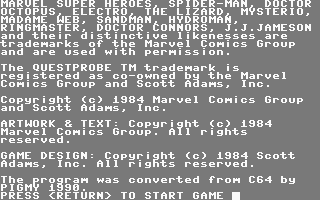 Spiderman +4 Title Screenshot
