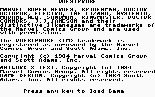Spiderman Title Screenshot