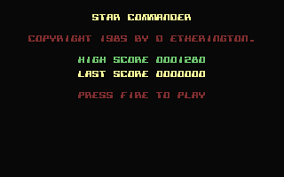 Star Commander Title Screenshot
