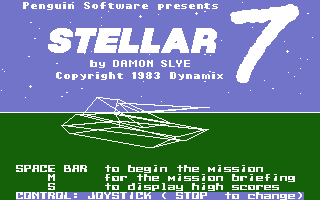 Stellar 7 Title Screenshot