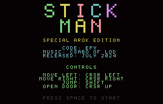 Stick Man Arok Edition Title Screenshot