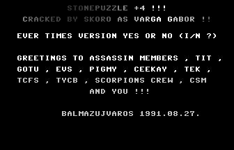 Stonepuzzle +4 Title Screenshot