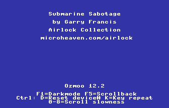 Submarine Sabotage Title Screenshot