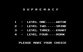 Supremacy (Onefile) Title Screenshot