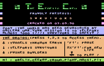 Survivors (TEC) Title Screenshot