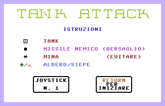 Tank Attack (Italian) Title Screenshot