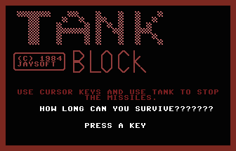 Tank Block Title Screenshot
