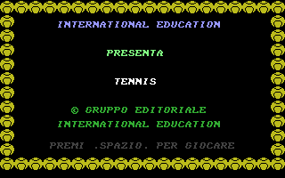 Tennis (C16/MSX 41) Title Screenshot